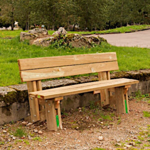 Banc avec dossier en Douglas
